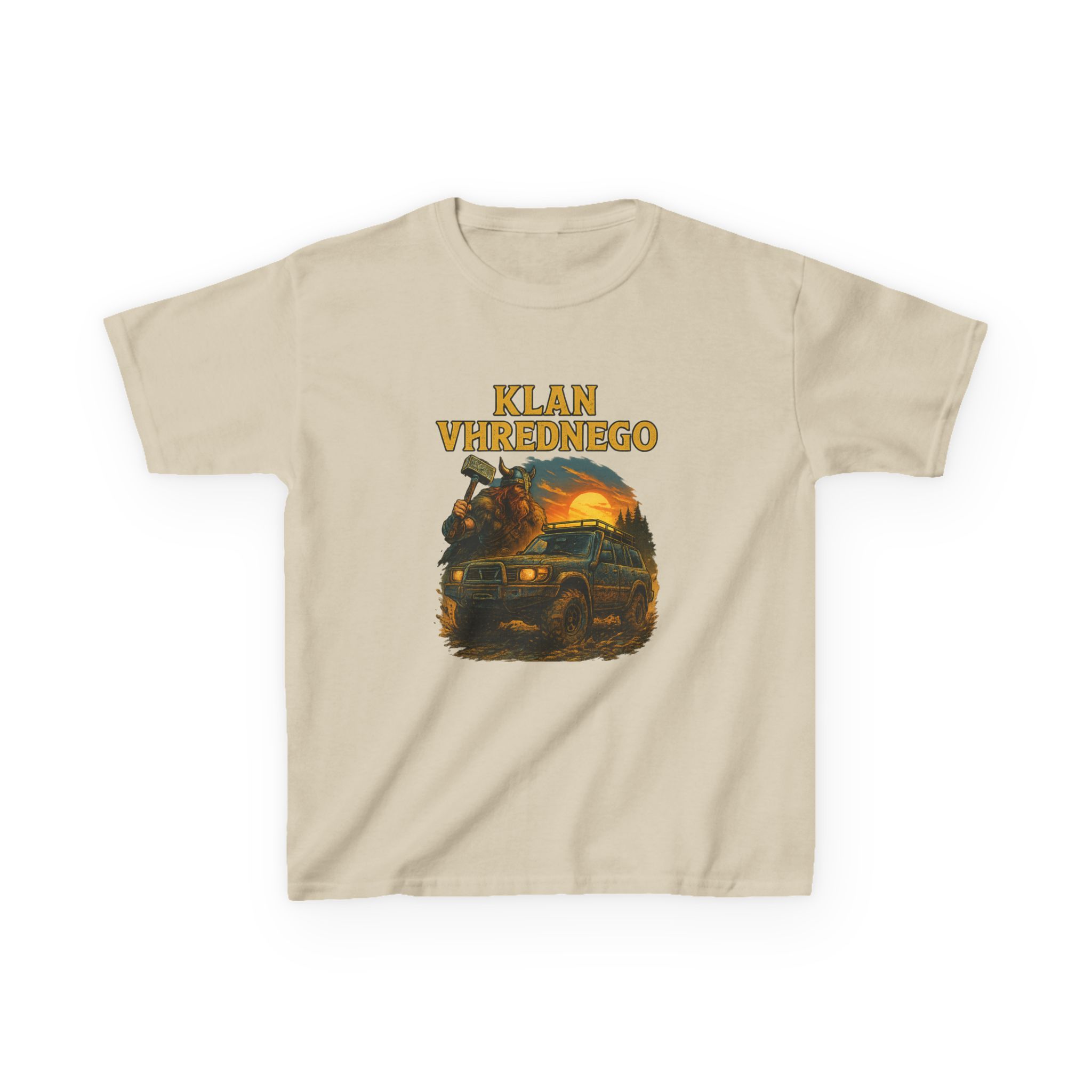 Dziecięca Koszulka „Klan Vhrednego” – Teren, błoto i duch Wikinga - obrazek 9