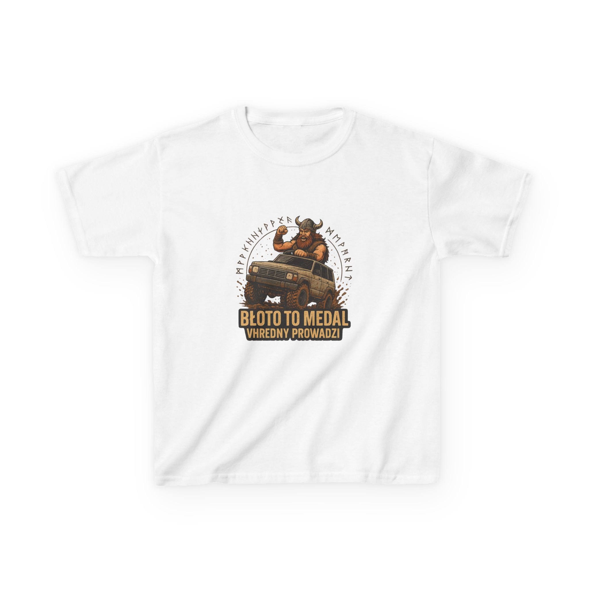 Dziecięca koszulka off-road – "VHREDNY PROWADZI, BŁOTO TO MEDAL" - obrazek 5