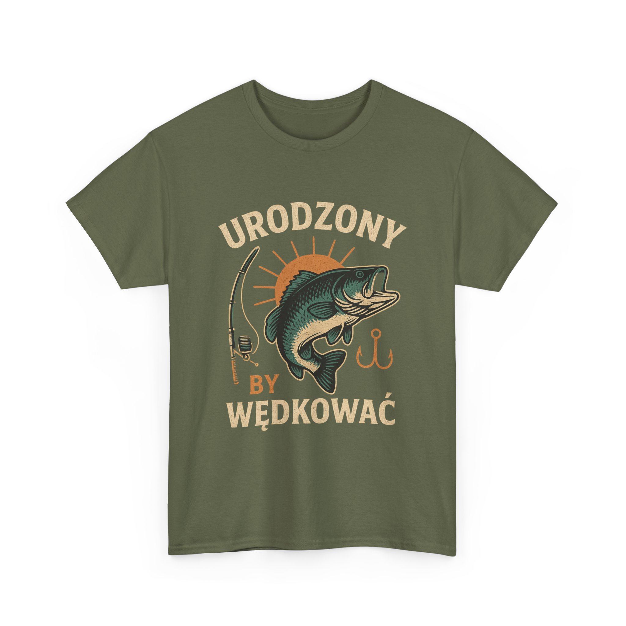 „Urodzony, by wędkować” – Koszulka dla prawdziwego wędkarza - obrazek 15