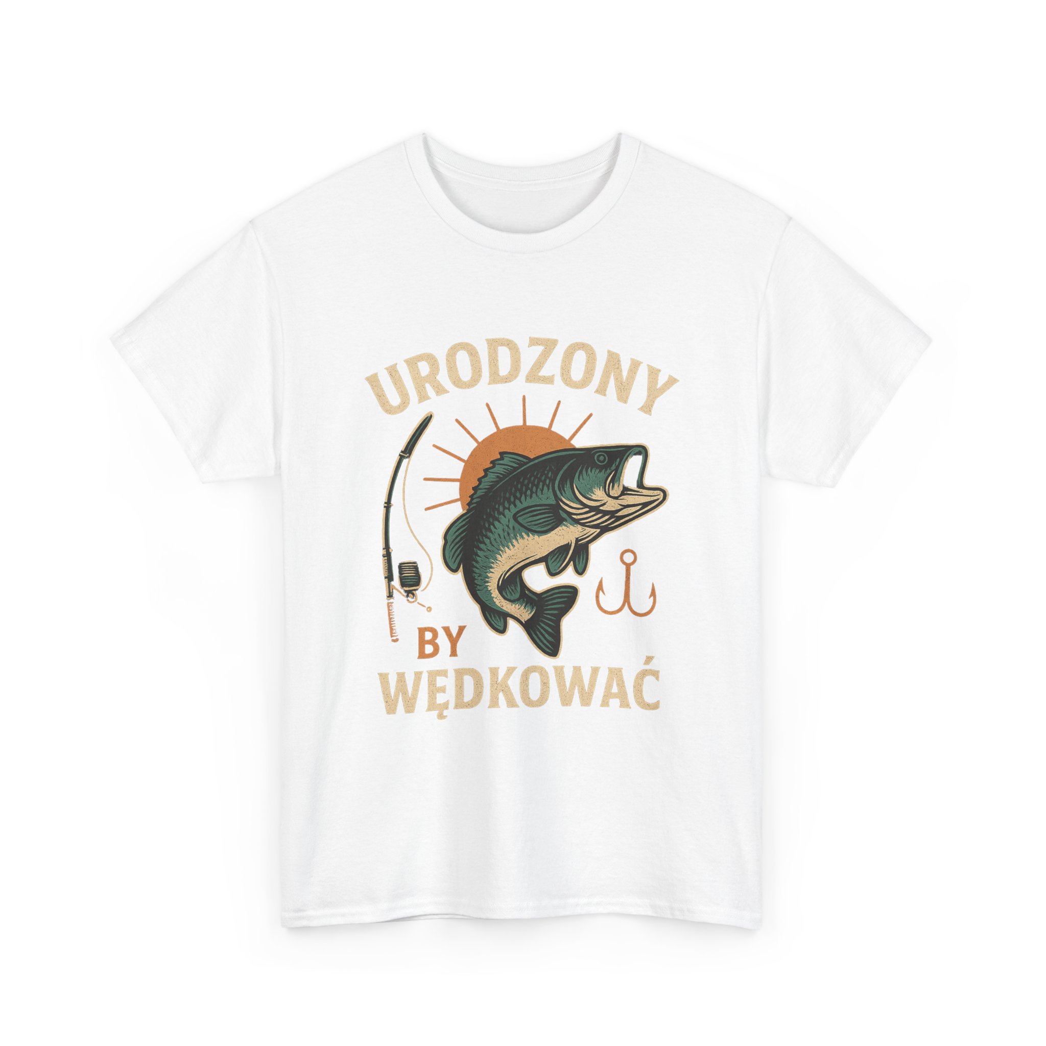 „Urodzony, by wędkować” – Koszulka dla prawdziwego wędkarza - obrazek 7