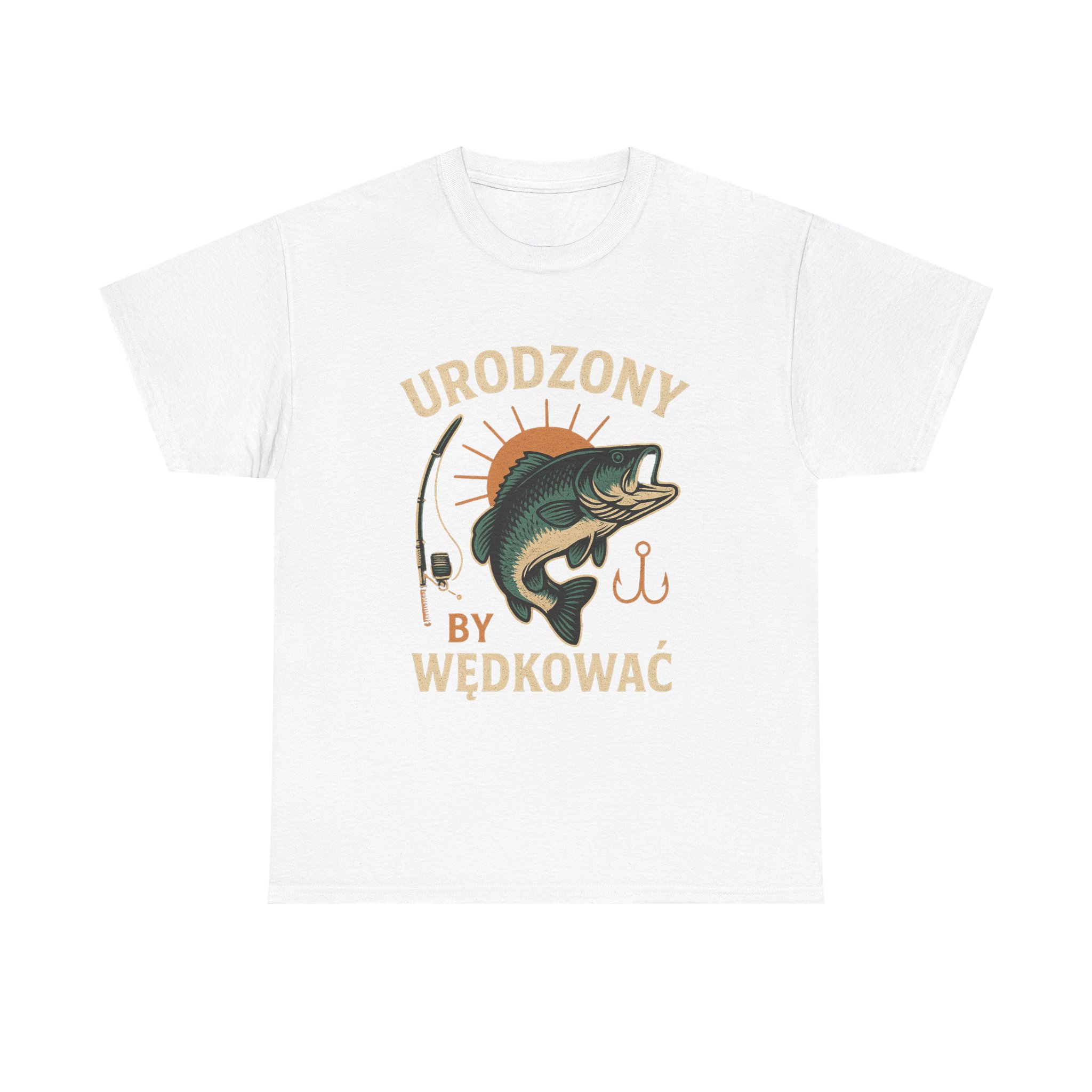 „Urodzony, by wędkować” – Koszulka dla prawdziwego wędkarza - obrazek 5